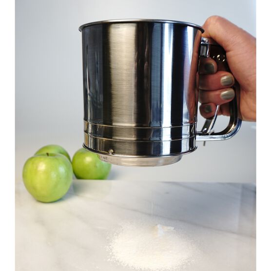 Triple Mesh Stainless Steel 5 Cup Flour Sifter, , alternate image number null