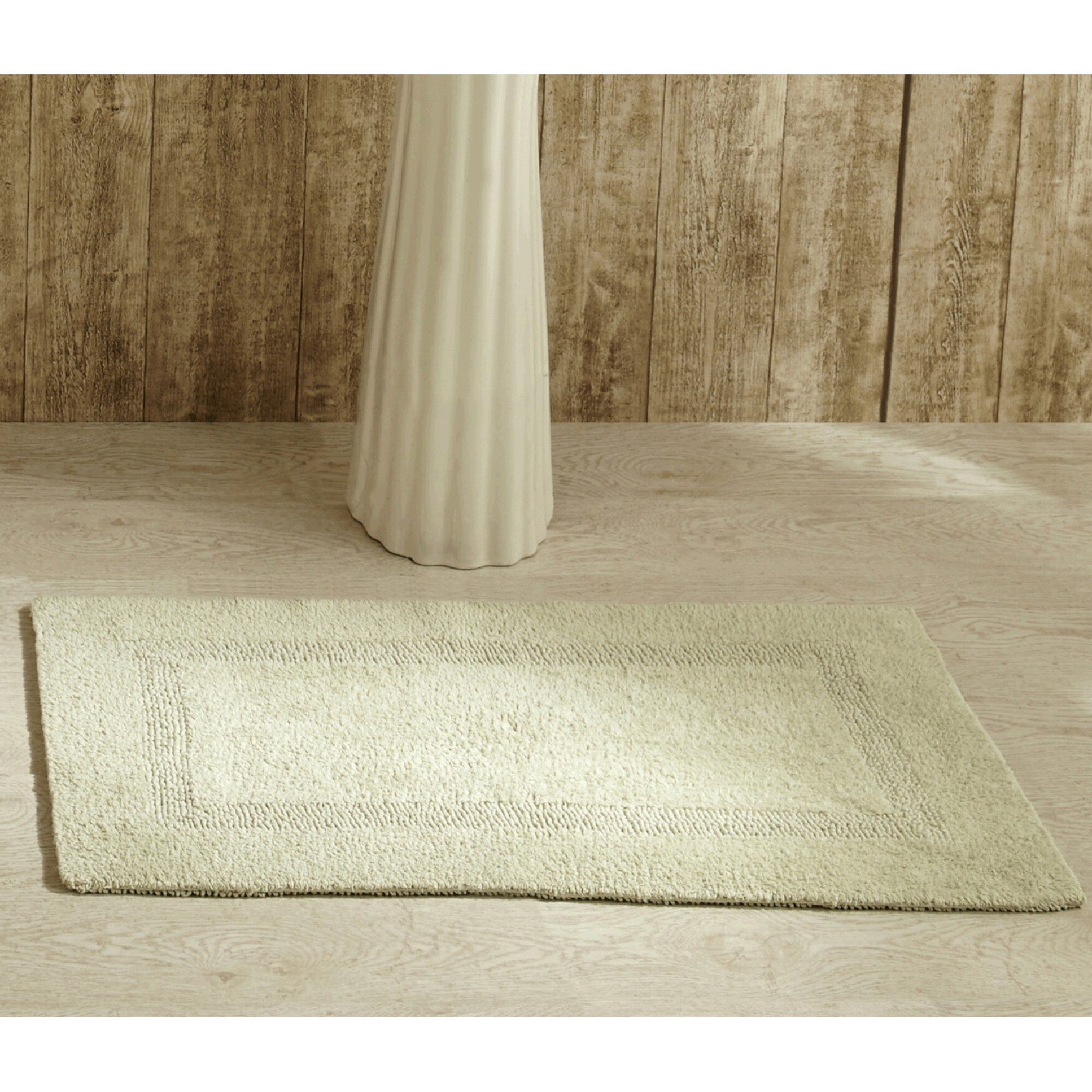 Lux Collections Bath Mat Rug 21 inches X 34 inches Rectangle, SAGE, hi-res image number 0