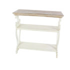 White Farmhouse Wood Console Table, 32 x 38, , alternate image number 2