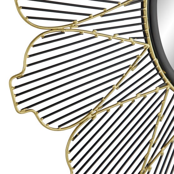 Black Contemporary Metal Wall Mirror, , alternate image number null