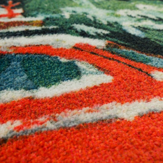 Vintage Christmas Car Kitchen Rug, , alternate image number null