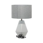 Light Grey Ceramic Transitional Table Lamp, , on-hover image number 1