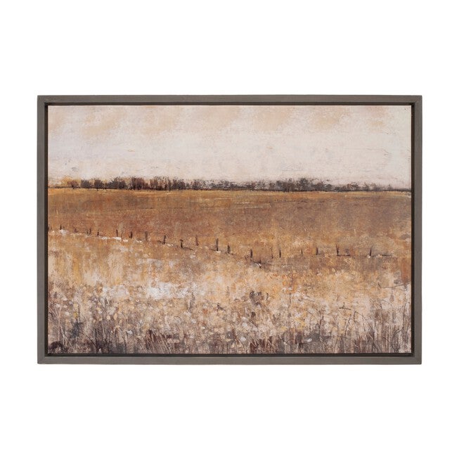 Framed Landscape Canvas Art 34 inchesL, BROWN/BEIGE, hi-res image number null