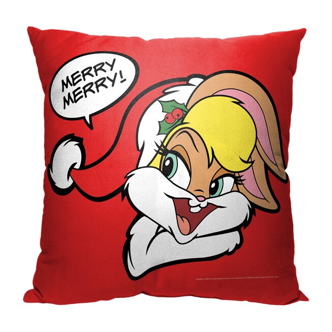 Wb Looney Tunes Merry Lola Printed Throw Pillow, O, hi-res image number null
