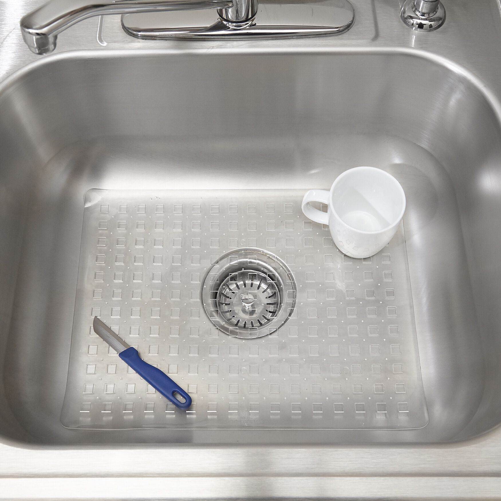 Sink Mat, small, CLEAR, hi-res image number 0