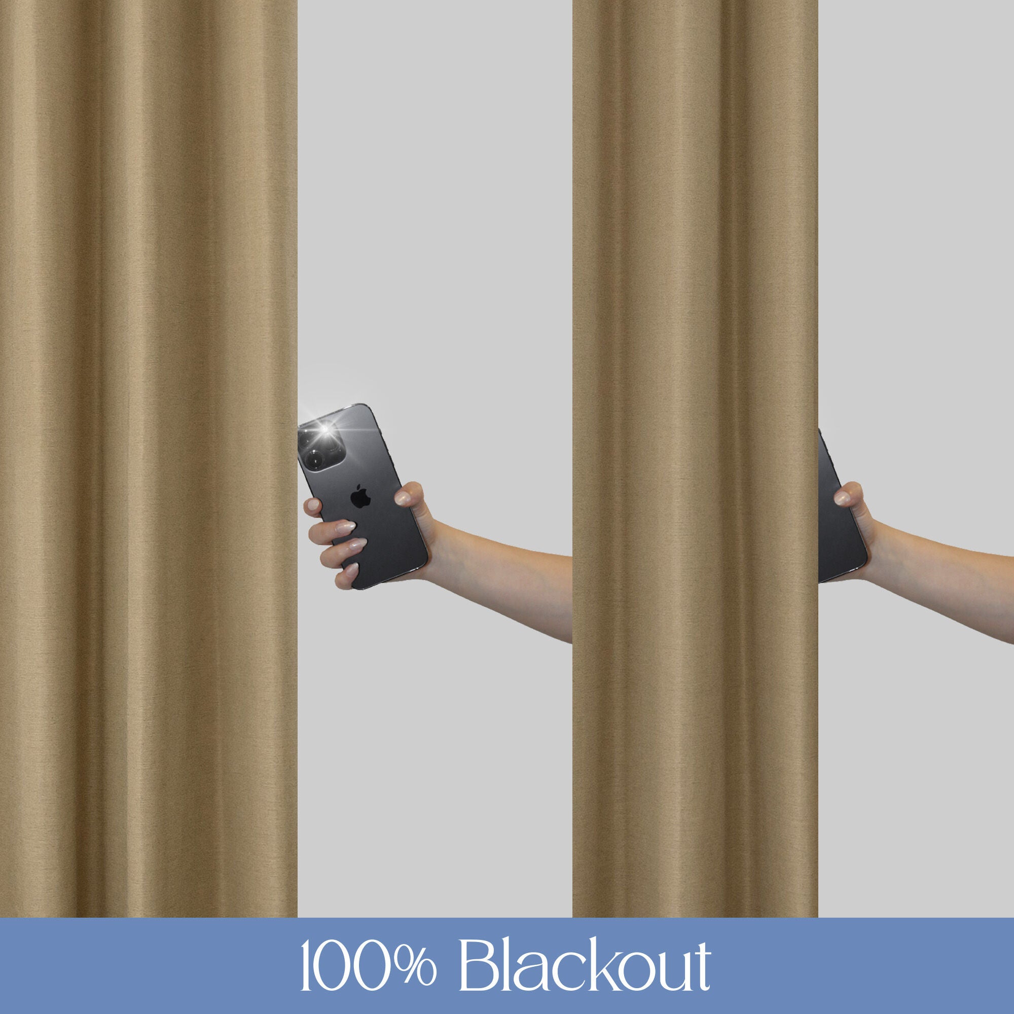 Brushed 100% Blackout Grommet Pair, TAUPE, alternate image number 5