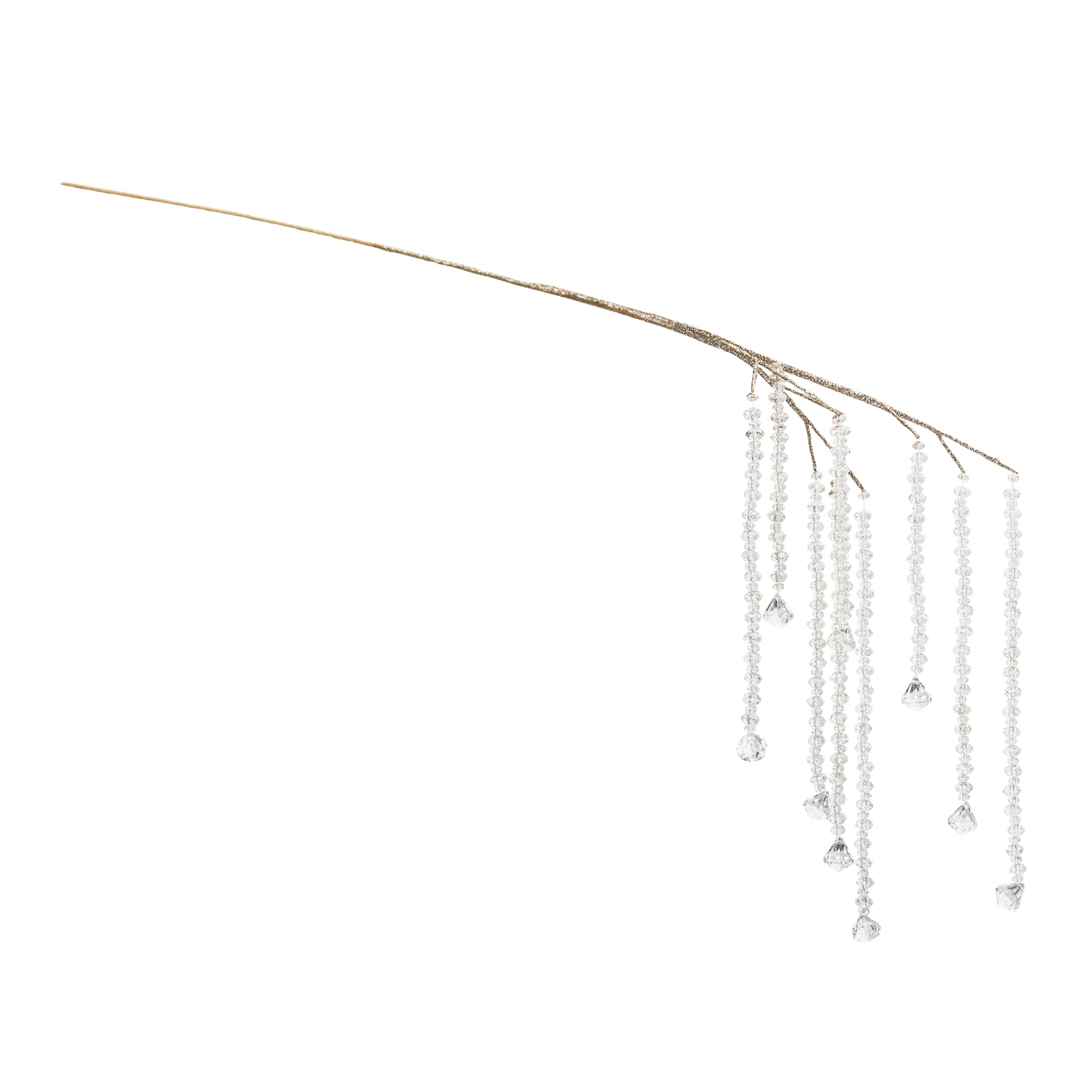 Hanging Prism Branch (Set of 2), WHITE GOLD, alternate image number 2