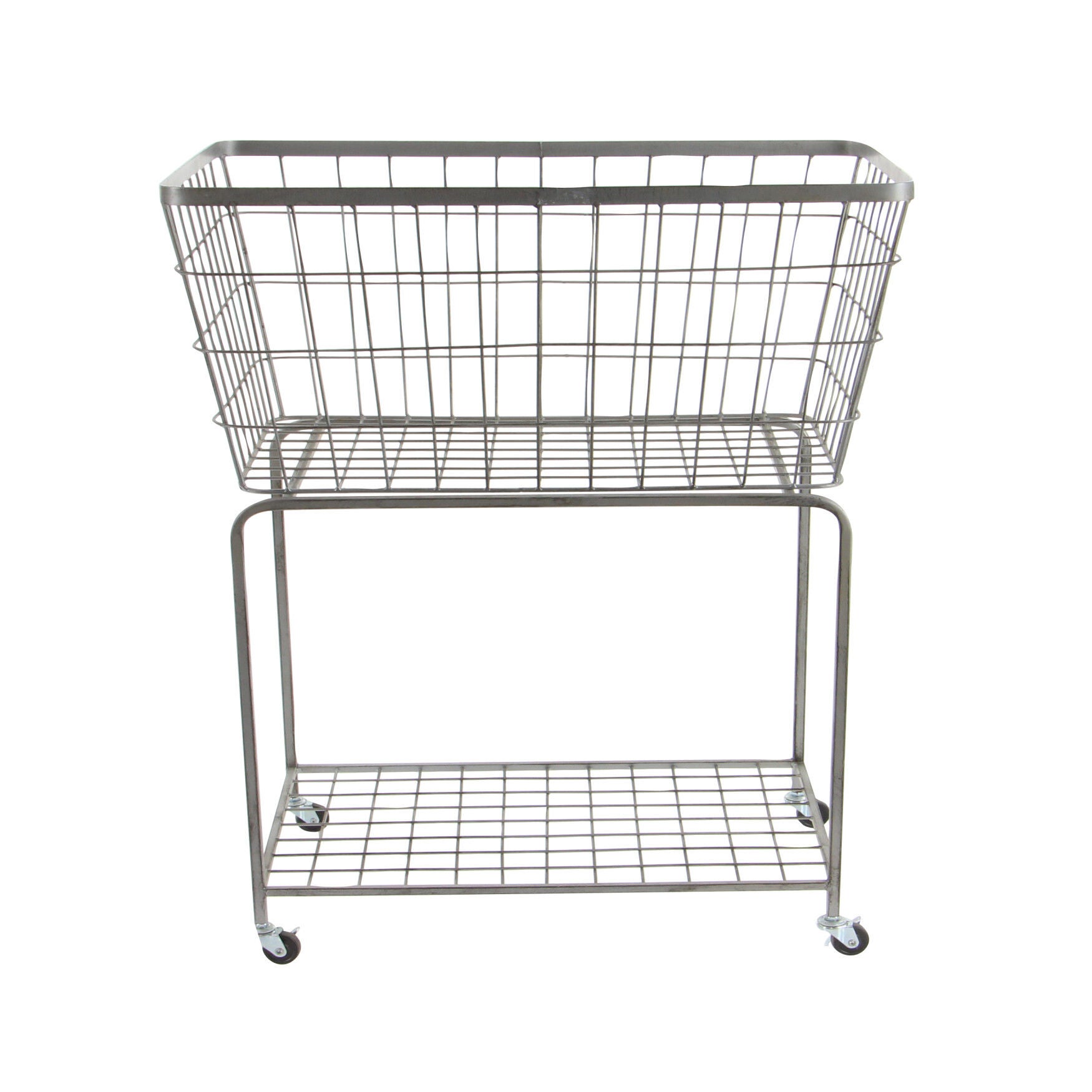 Grey Industrial Metal Storage Cart Storage Cart, , on-hover image number 1