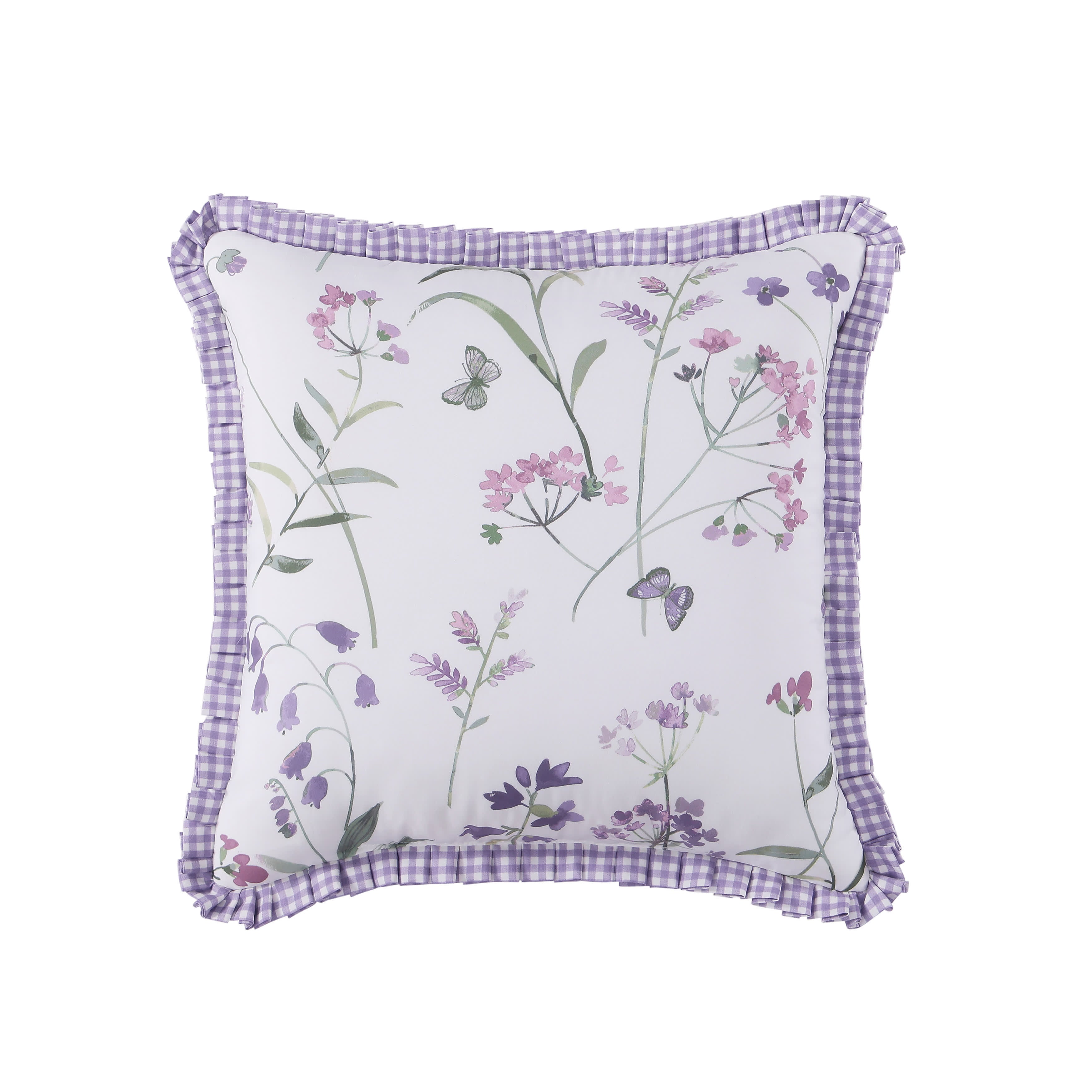 Nola 18 Inch Square Decorative Throw Pillow, LILAC, hi-res image number 0