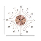 Set Of 2 Copper Metal Glam Wall Clock, , alternate image number null