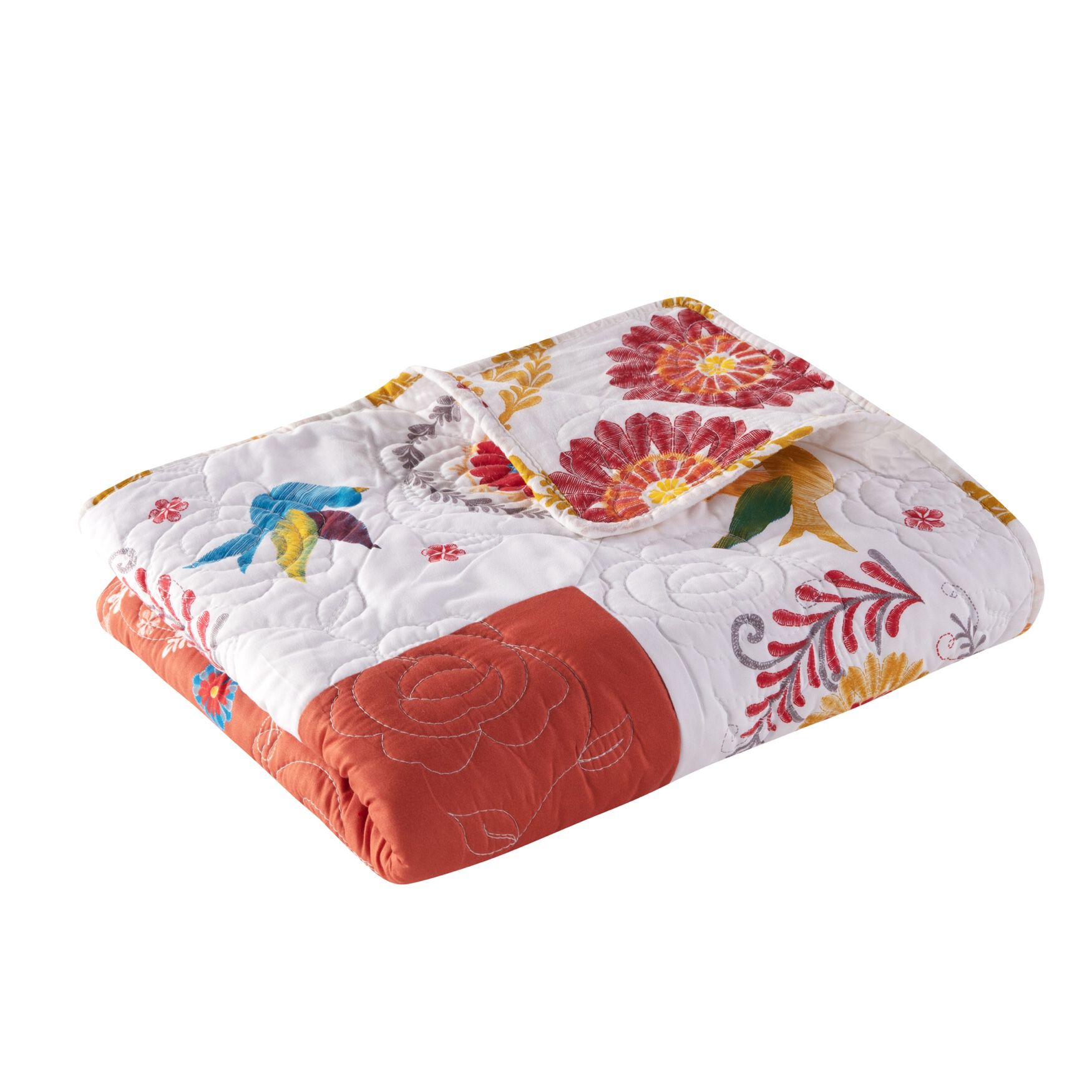 Topanga Boho Quilted Throw Blanket, , on-hover image number 1