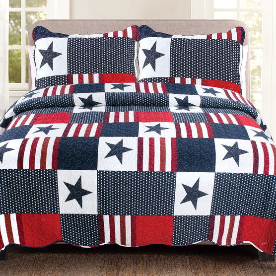 Americana Red White Blue Quilt Set Quilts Coverlets