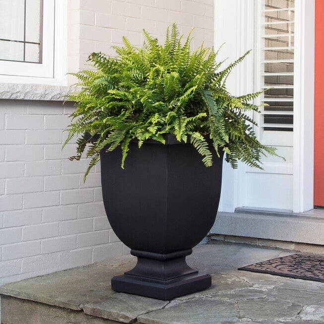 Augusta 26 inches Tall Planter, BLACK, hi-res image number null