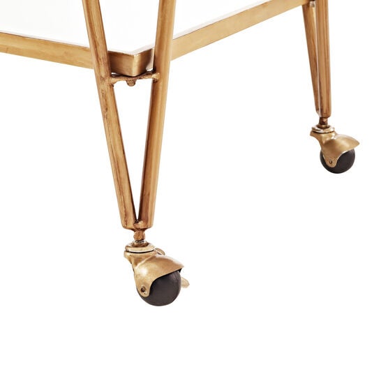 Gold Mid-Century Bar Cart, , alternate image number null