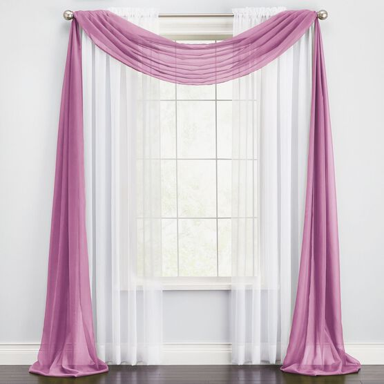BH Studio® Sheer Voile Scarf Valance, BH Studio® Sheer Voile Scarf Valance,