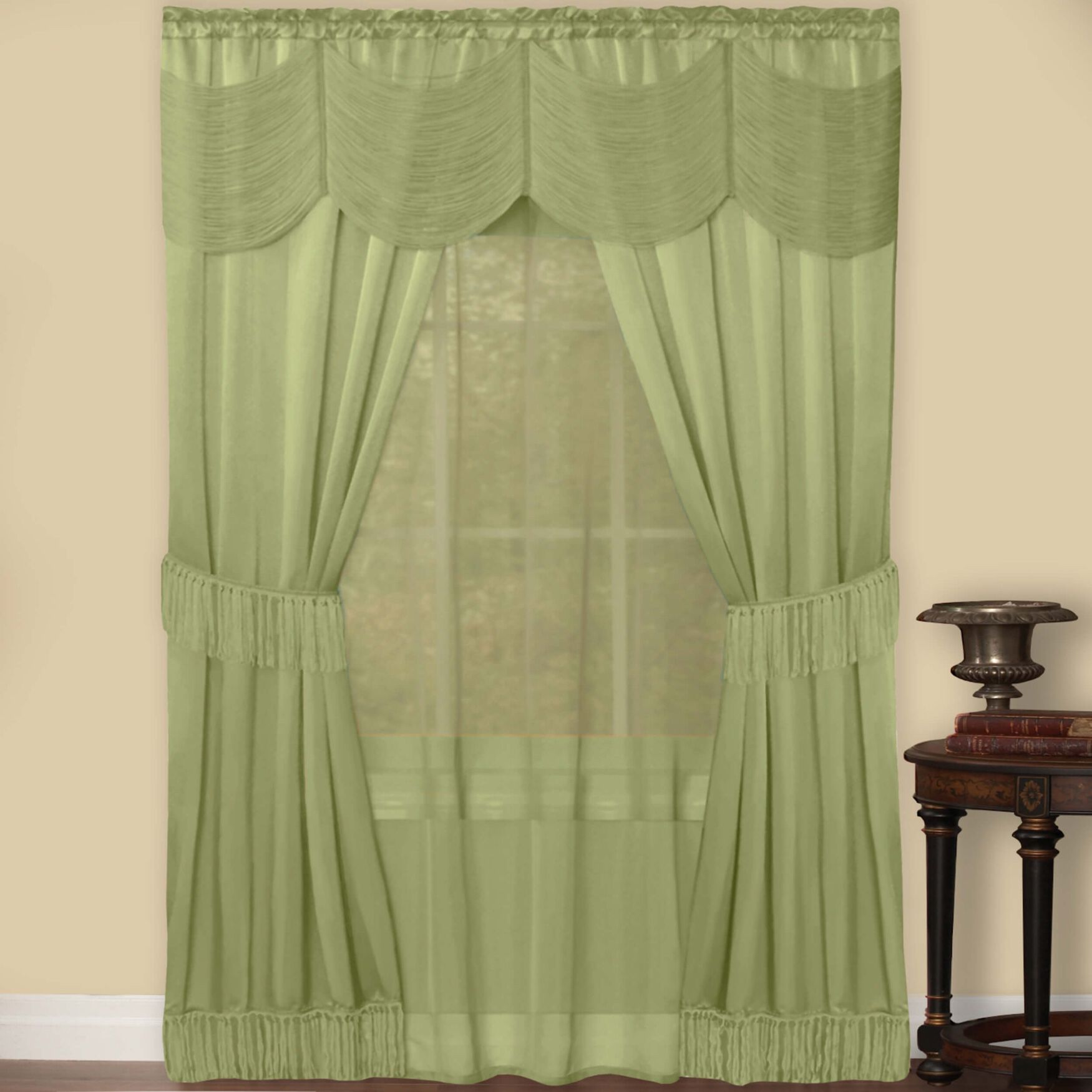 Halley 6 Piece Window Curtain Set