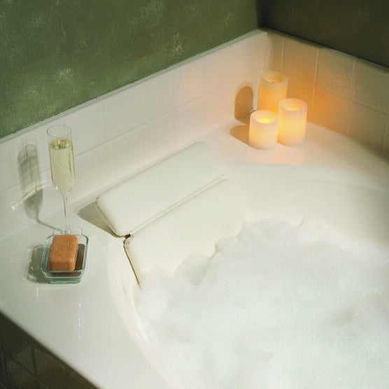 2 Panel Bath Spa Pillow White, , alternate image number null