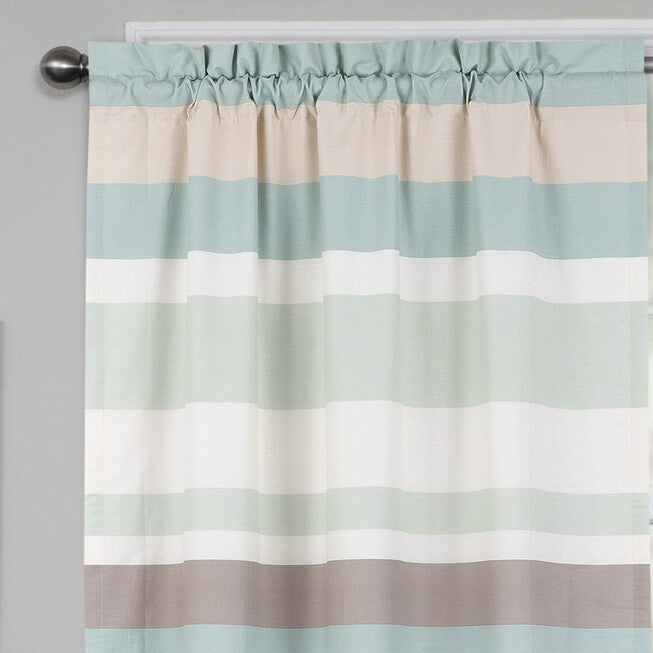 Coastal Stripe Window Panel Pair, , alternate image number null