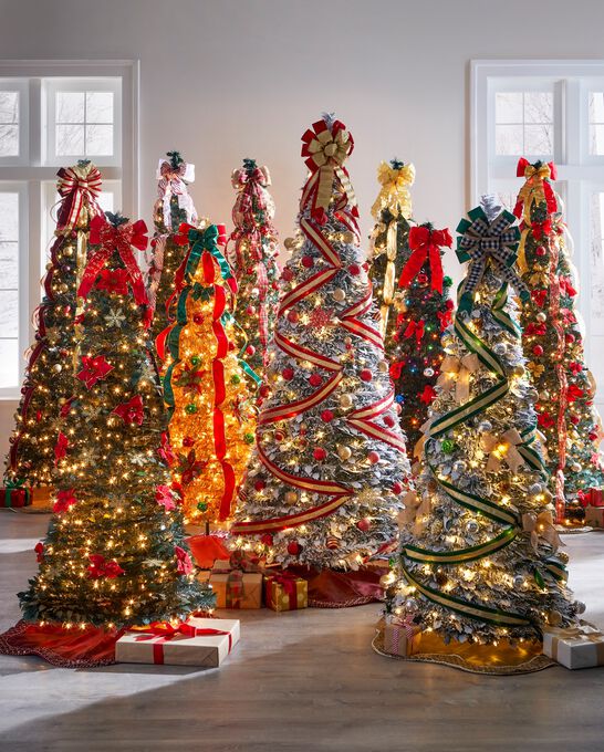 Fully Decorated PreLit 6Ft. PopUp Christmas Tree Brylane Home