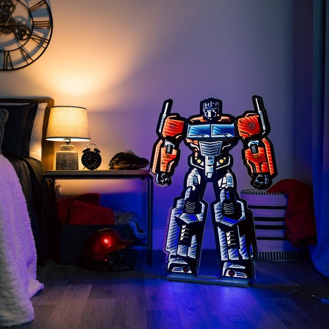 Transformers Optimus Prime Ekkolight 36 inchesH, RED BLUE WHITE, alternate image number 2