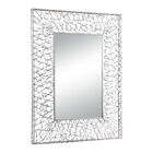 Silver Industrial Metal Wall Mirror, , alternate image number null