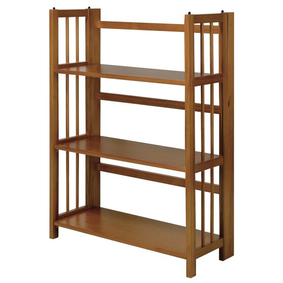 3-Shelf Folding Stackable Bookcase 27.5