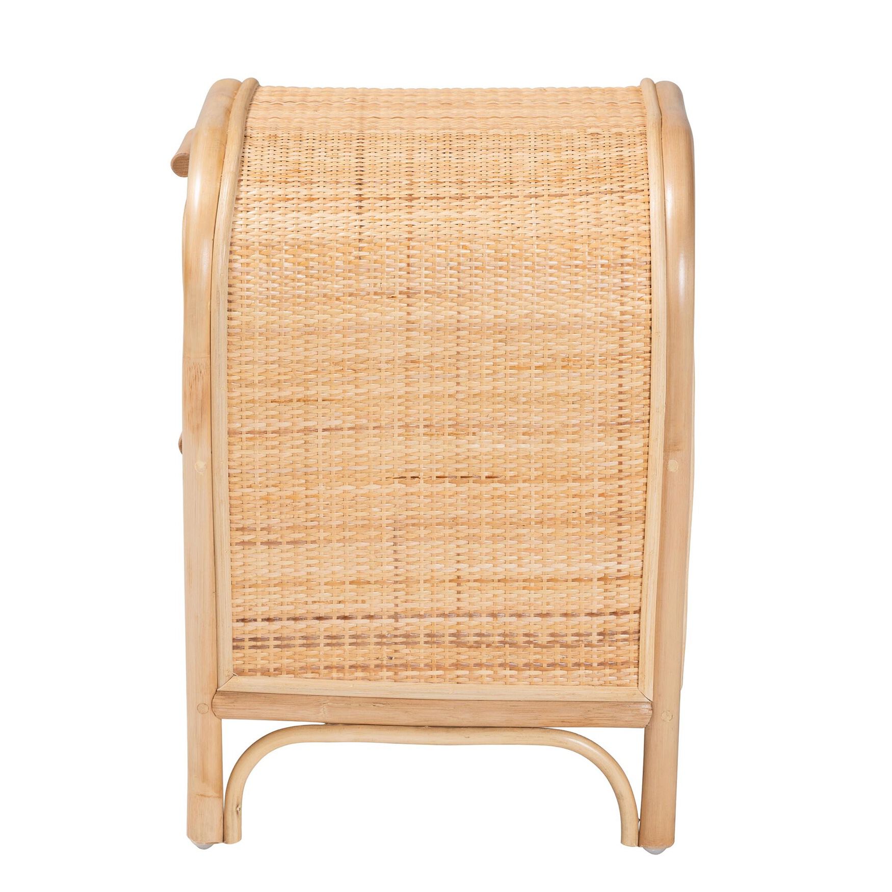 Adrika Bohemian Natural Rattan 2-Drawer Nightstand, , alternate image number 9