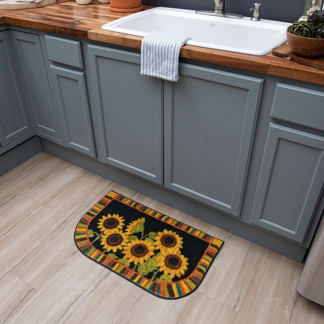 Sunflower Garden Kitchen Rug, , alternate image number null