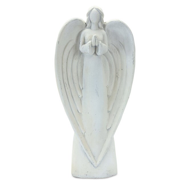 Stone Garden Angel Statue With Bird Accent (Set Of 2), , on-hover image number null
