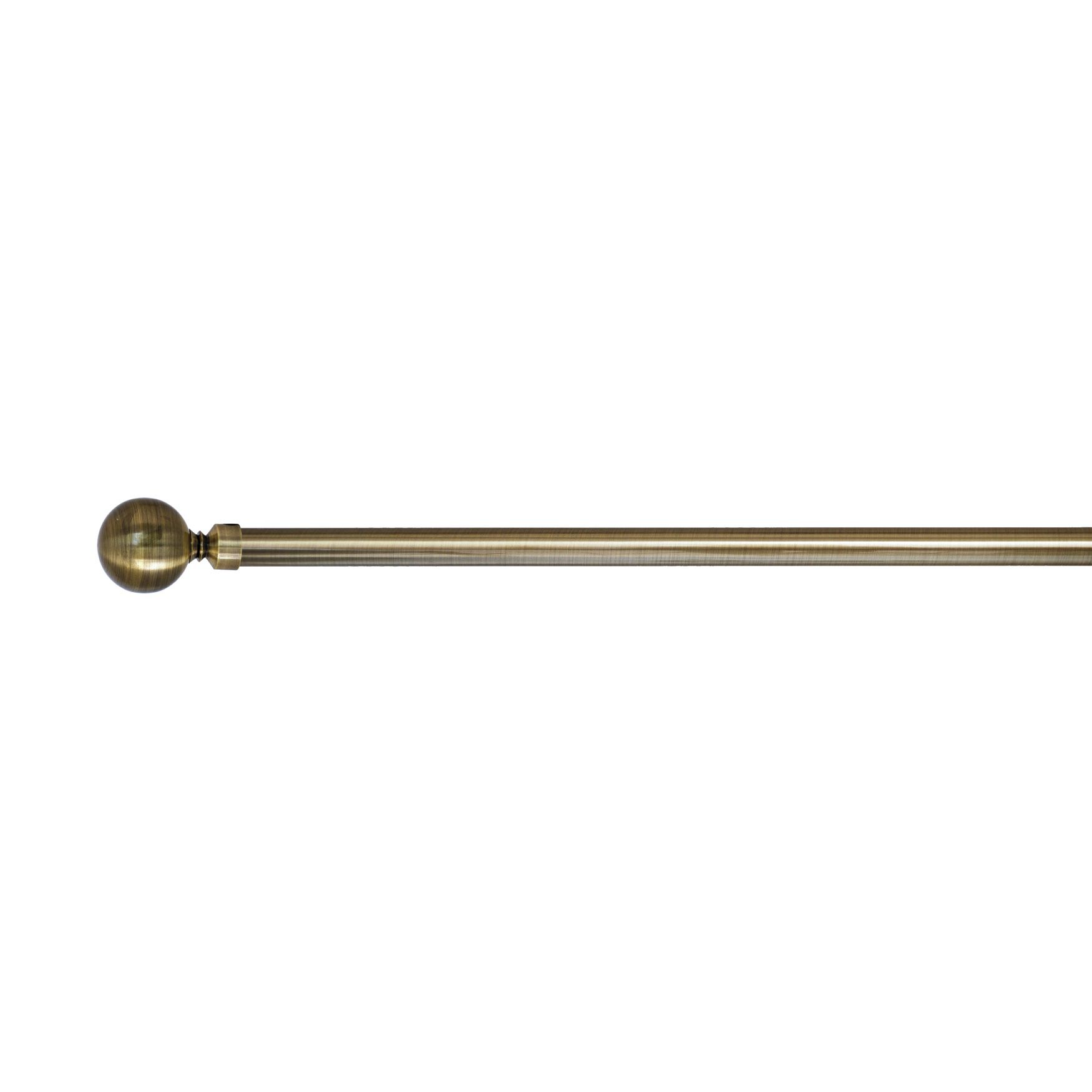 Versailles' Lexington Ball Rod Set (48in - 86in), BRASS, hi-res image number 0