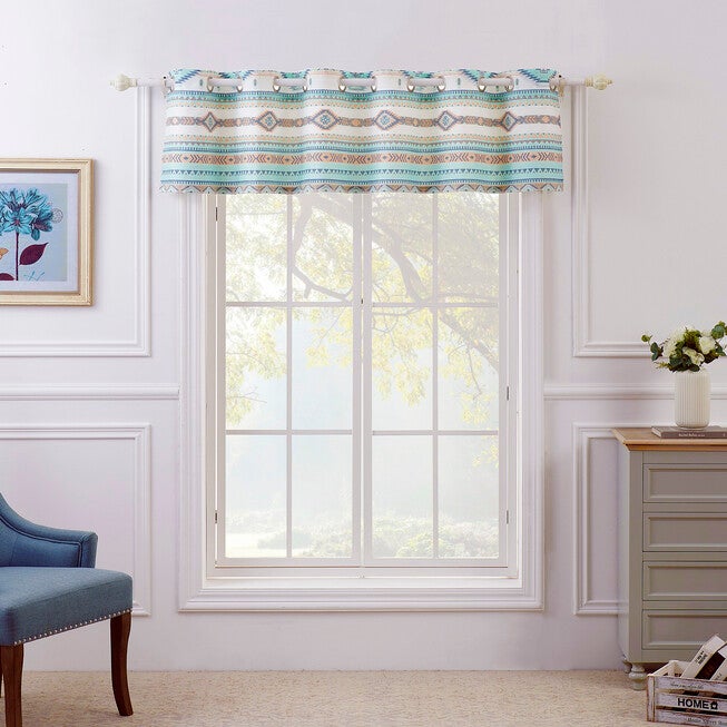 Phoenix Turquoise Window Valance, , alternate image number 3