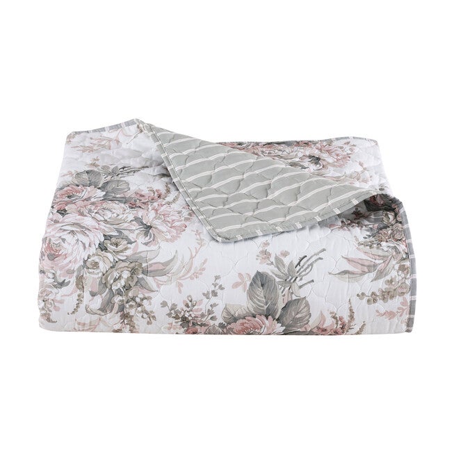 Estelle Blush 3 Piece Quilt Set, BLUSH, alternate image number null
