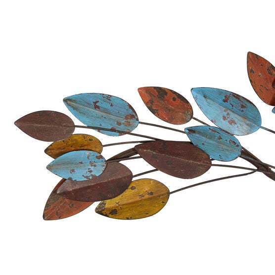 Multi Colored Metal Traditional Floral Wall Decor, , alternate image number null