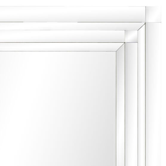 Clear Glam Wood Wall Mirror, , alternate image number null