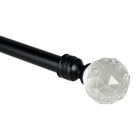66"-120" Rod set with Disco Finial, BLACK, hi-res image number null