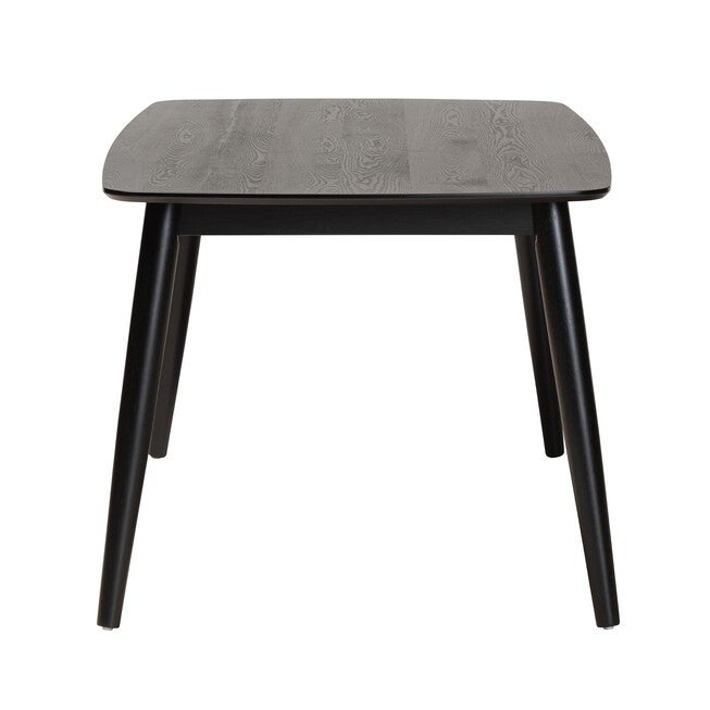 Flora Mid-Century Modern Black Finished Wood Dining Table, , alternate image number null