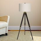 Espresso Wood & Metal 60" Floor Lamp, , on-hover image number null