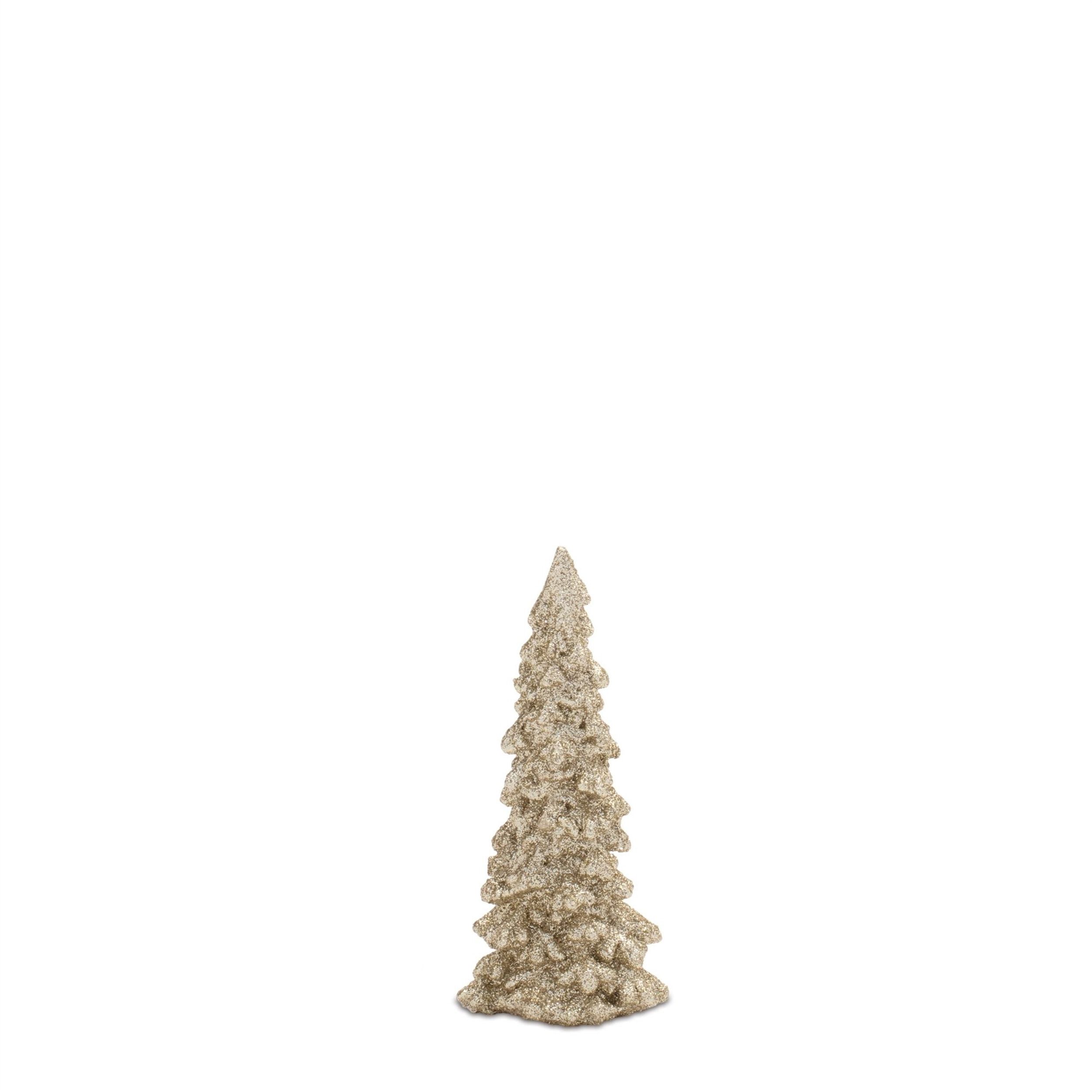 Glittered Pine Tree (Set of 3), GOLD, alternate image number 5
