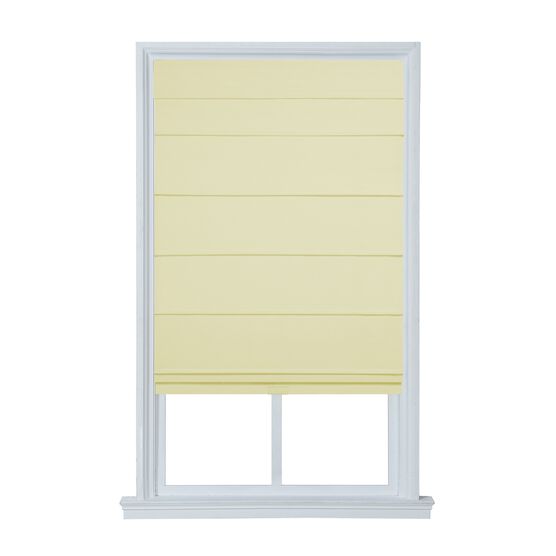 Cordless Room Darkening Fabric Roman Shade, IVORY, hi-res image number null