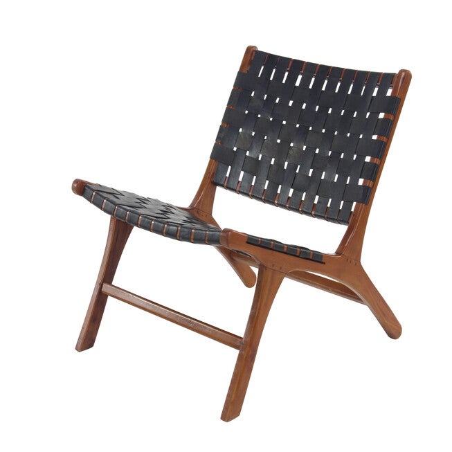 Black Mahogany Contemporary Accent Chair Accent Chair, BLACK, hi-res image number null
