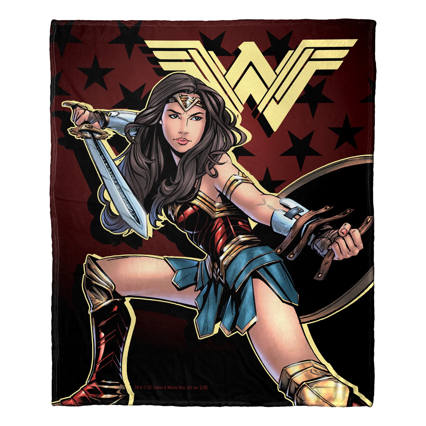 Wonder woman throw blanket 2025