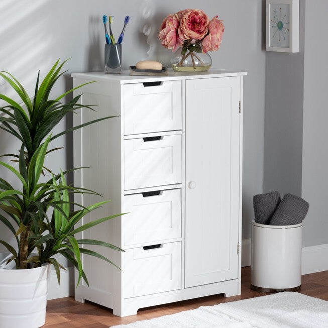Bauer Wood 4-Drawer Bathroom Storage Cabinet Furniture, , alternate image number 6