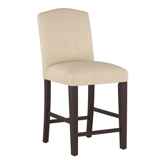 Velvet Back Counter Stool, VELVET PEARL, hi-res image number null