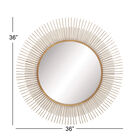 Gold Modern Metal Wall Mirror, , alternate image number null