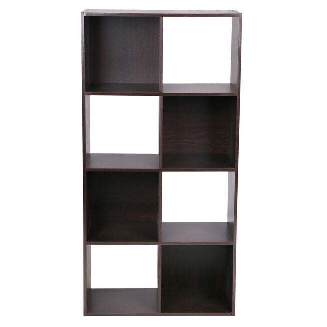 Open Rack Mdf Simple Home Basics Open and Enclosed 8 Cube MDF Storage Organizer ...