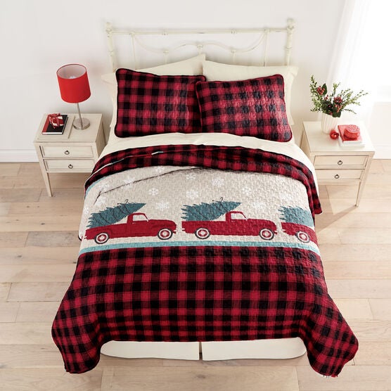 BH Studio 3-Pc. Christmas Quilt Set, XMAS, hi-res image number null