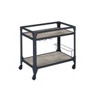 Serving Cart, RUSTIC OAK CHARCOAL, hi-res image number null