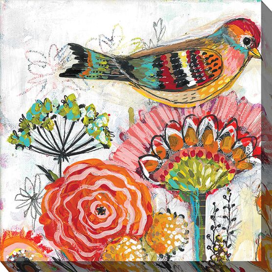 MRS. TWEETER OUTDOOR ART 24X24, MULTI, hi-res image number null