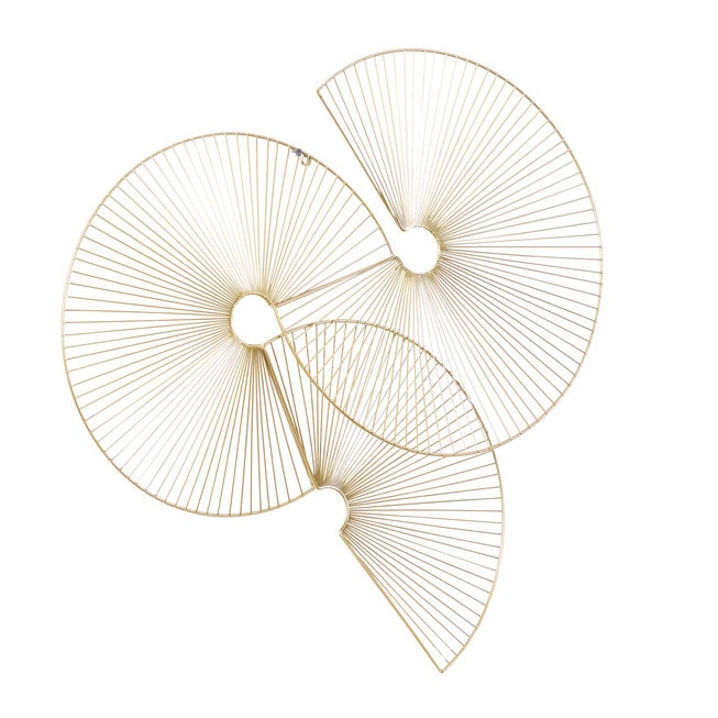 Cosmoliving By Cosmopolitan Gold Metal Wall Decor, , alternate image number 3