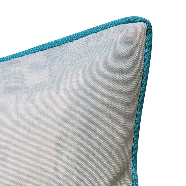 Edie @ Home Indoor/Outdoor Embroidered Starfish Decorative Throw Pillow 18X18, Blue, , alternate image number 2